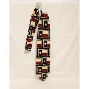 Robert Cellini Texas Flag Men's Necktie 56"‎
